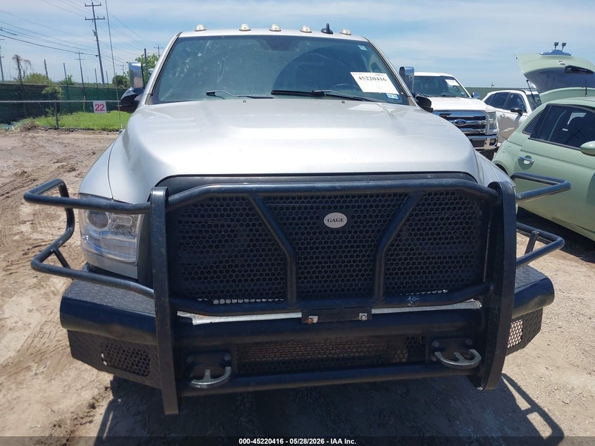 2014 Ram 3500 Ram Laramie silver Lot 111045220416 Vin 3C63RRJL0EG124618