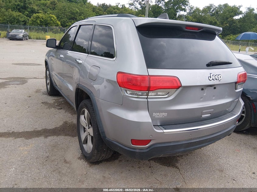 2015 Jeep Grand Cherokee Limited VIN: 1C4RJEBGXFC185225 Lot: 45220520