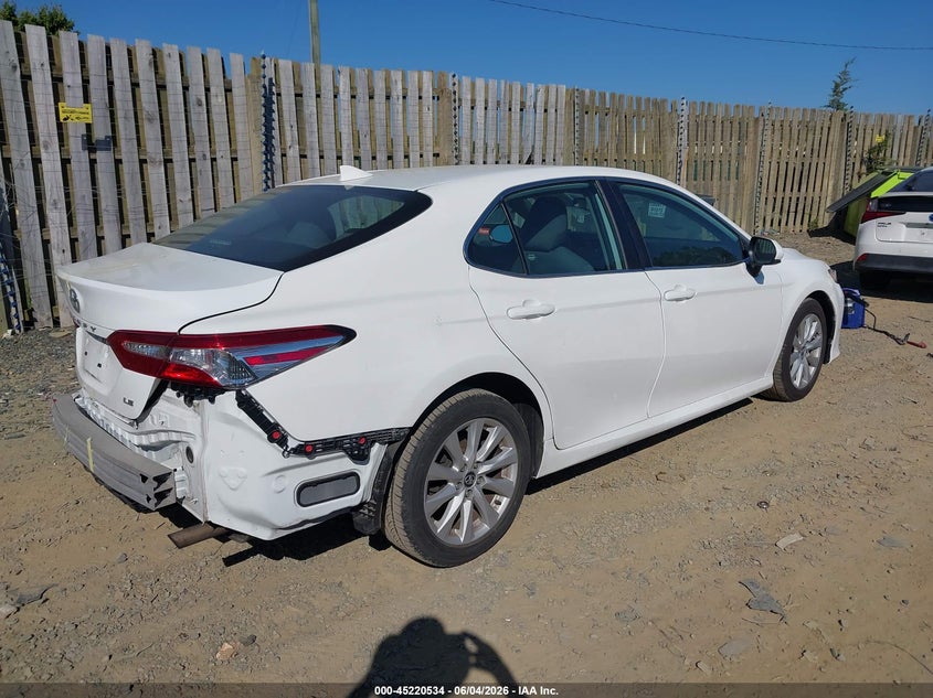 Vin: 4t1c11ak9lu901411, lot: 45718295, toyota camry le 20204