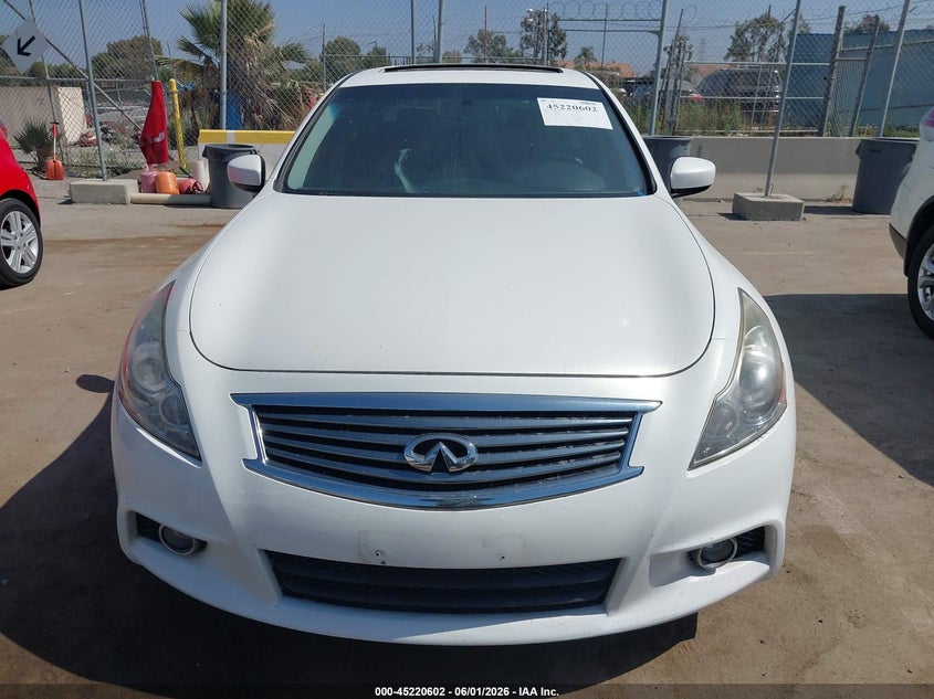 2013 Infiniti G37 Journey VIN: JN1CV6AP2DM301237 Lot: 45220602