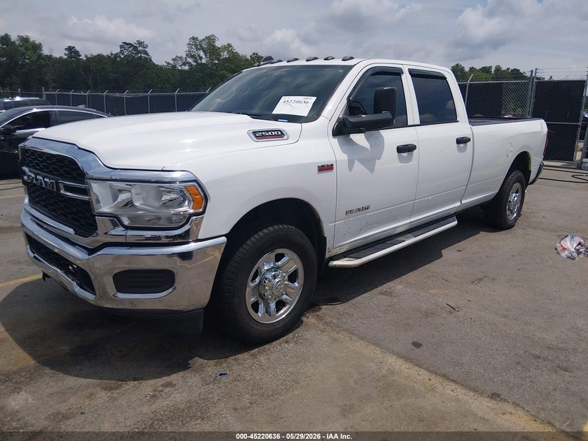 Vin: 3c6ur4hj3kg666254, lot: 45718397, ram 2500 tradesman  4x2 8' box 20192