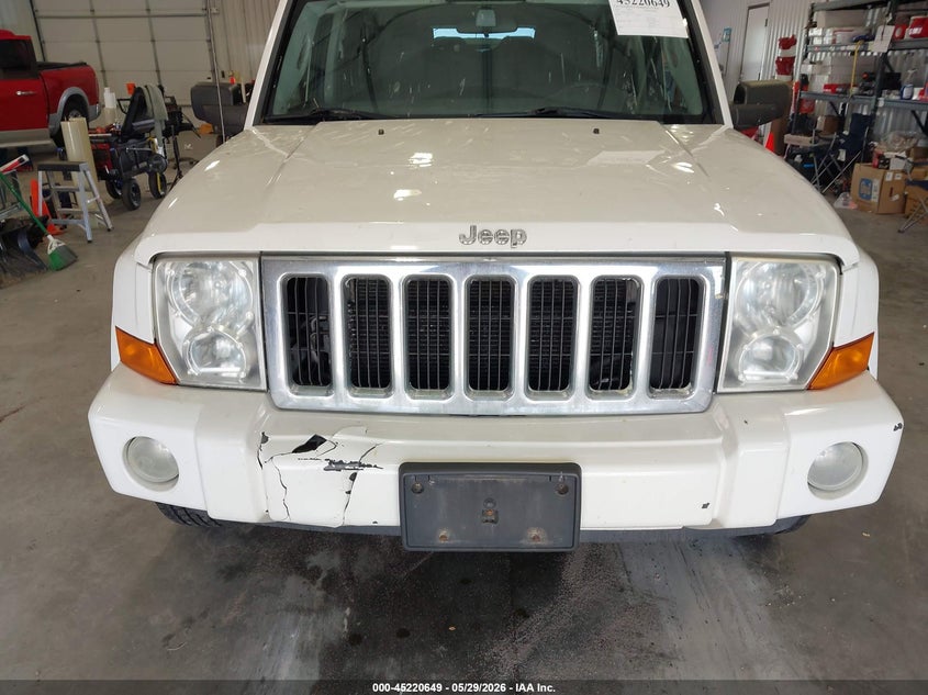 2010 Jeep Commander 3.7 Sport white Lot 111045220649 Vin 1J4RG4GK5AC127693