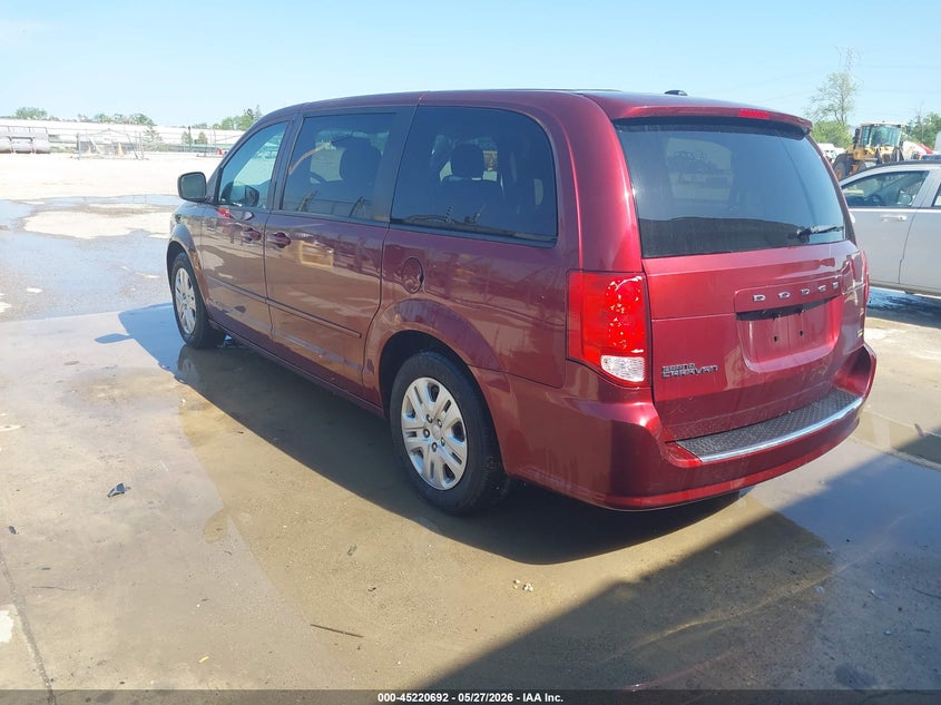 Vin: 2c4rdgbg5hr706557, lot: 45718453, dodge grand caravan se 20173