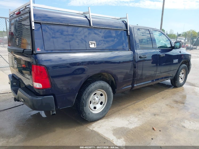Vin: 1c6rr7fg8js291497, lot: 45718531, ram 1500 tradesman  4x4 6'4 box 20184