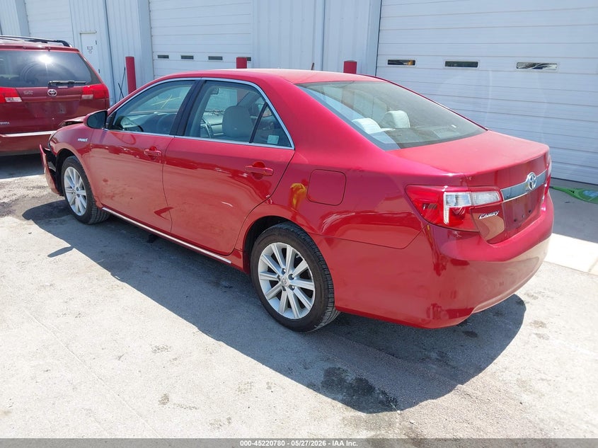 TOYOTA CAMRY HYBRID 2012 VIN 4T1BD1FK6CU054309
