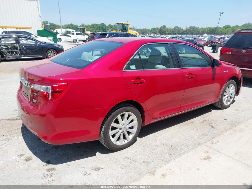 TOYOTA CAMRY HYBRID 2012 VIN 4T1BD1FK6CU054309
