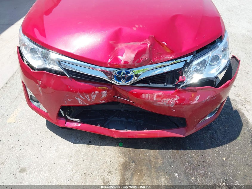 TOYOTA CAMRY HYBRID 2012 VIN 4T1BD1FK6CU054309