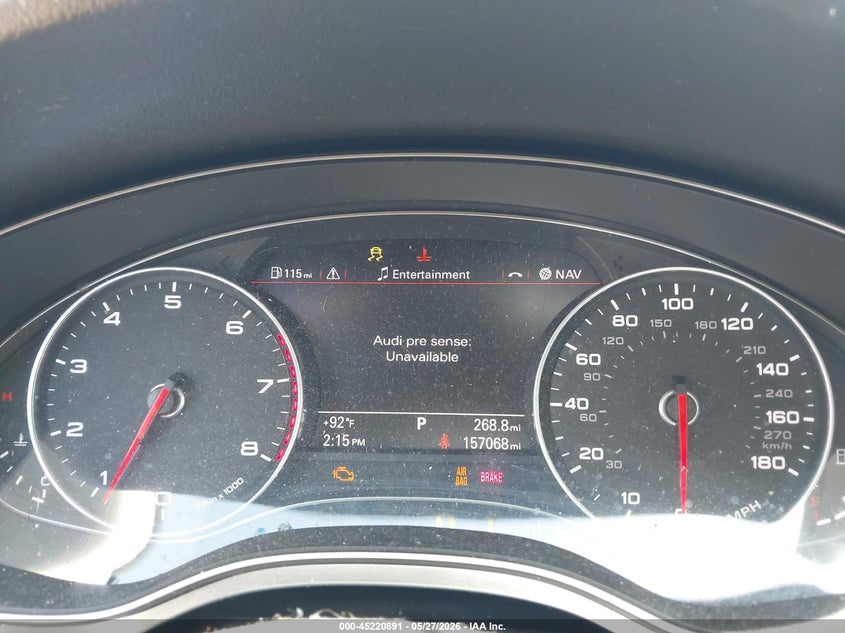 2012 Audi A7 Premium VIN: WAU2GAFC7CN169397 Lot: 45220891