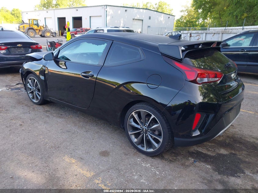 Vin: kmhtg6af2lu028423, lot: 45718655, hyundai veloster 2.0 premium 20203