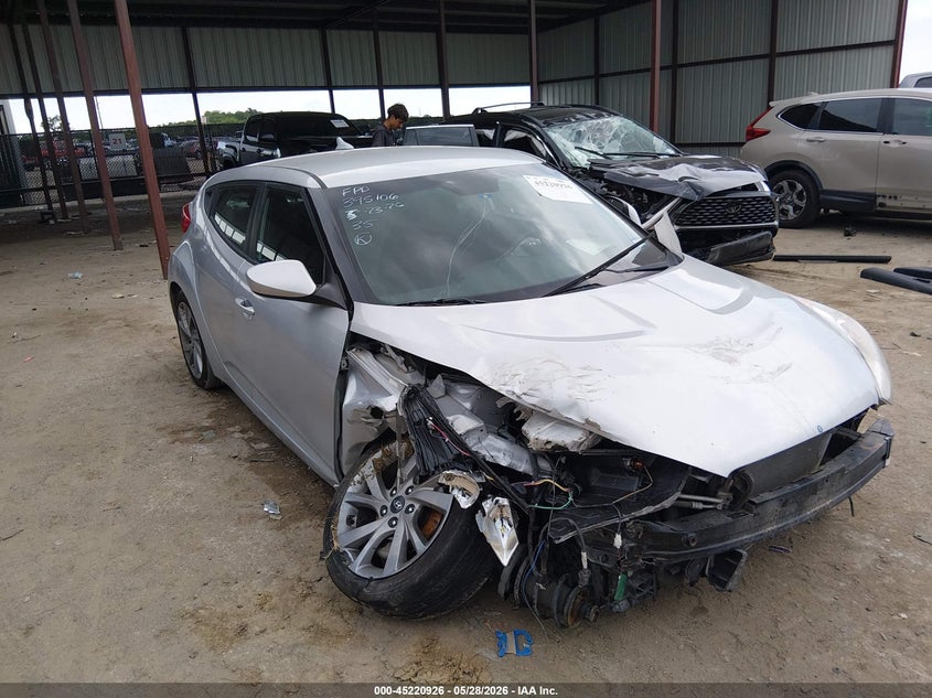 Vin: kmhtc6ad2hu311356, lot: 45718687, hyundai veloster 2017 img_1