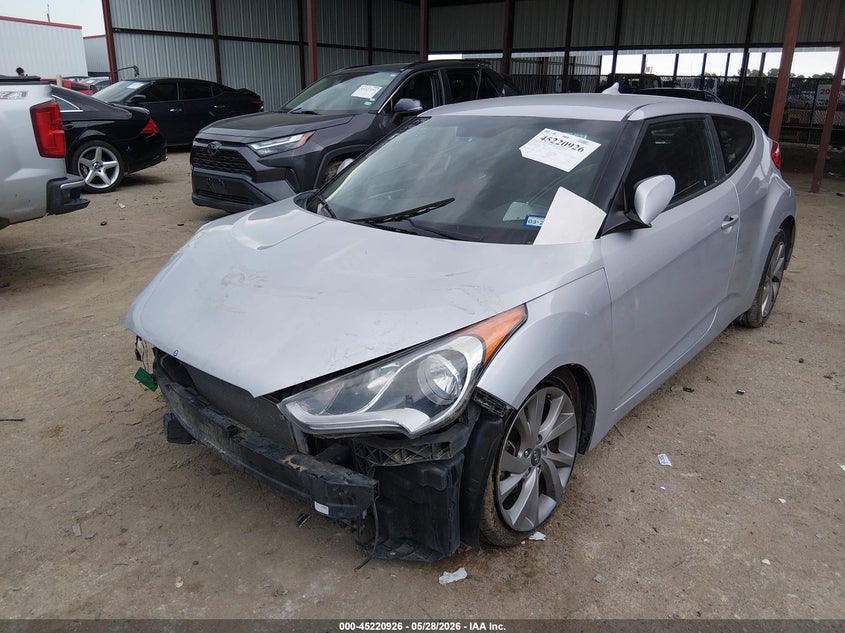 Vin: kmhtc6ad2hu311356, lot: 45718687, hyundai veloster 20172