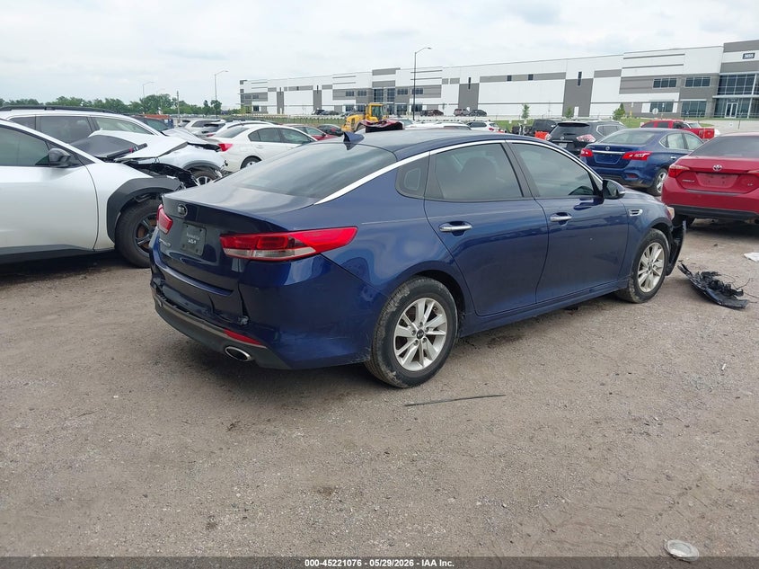 Vin: 5xxgt4l34hg158502, lot: 45718837, kia optima lx 20174