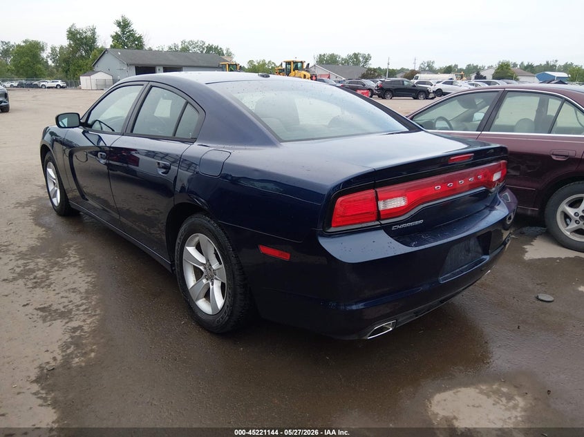 Vin: 2c3cdxbg5dh579867, lot: 45718905, dodge charger se 20133