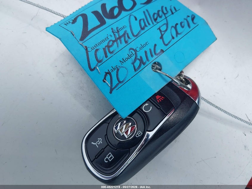 2020 Buick Encore Gx Awd Essence VIN: KL4MMGSL5LB093185 Lot: 45221219