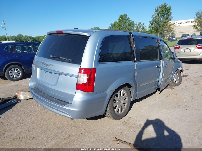 Vin: 2c4rc1bg6gr247439, lot: 45719051, chrysler town & country touring 20164