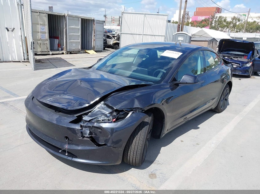 Vin: 5yj3e1ea1sf920925, lot: 45719085, tesla model 3 long range rear-wheel drive/standard rear-wheel drive 20252