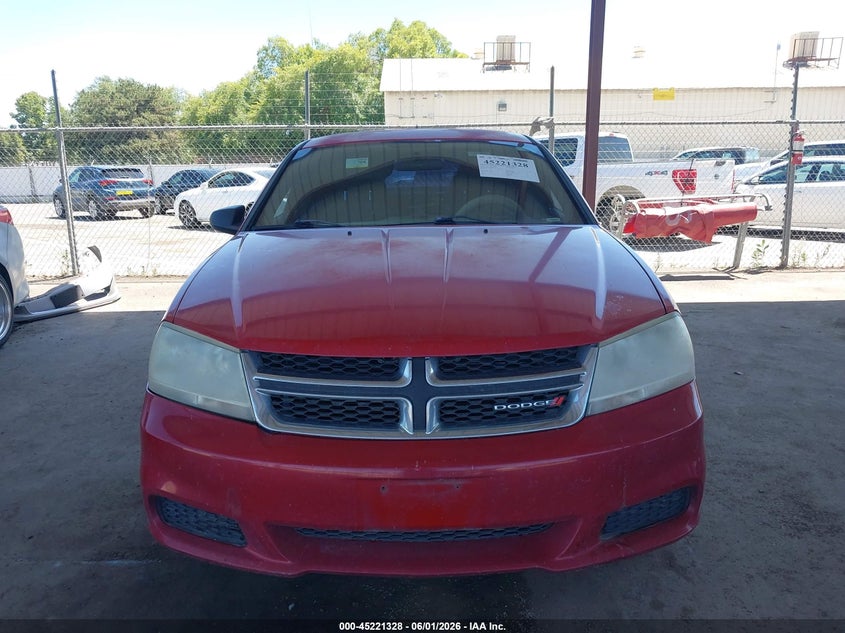 2013 Dodge Avenger Se VIN: 1C3CDZAB0DN731207 Lot: 45221328