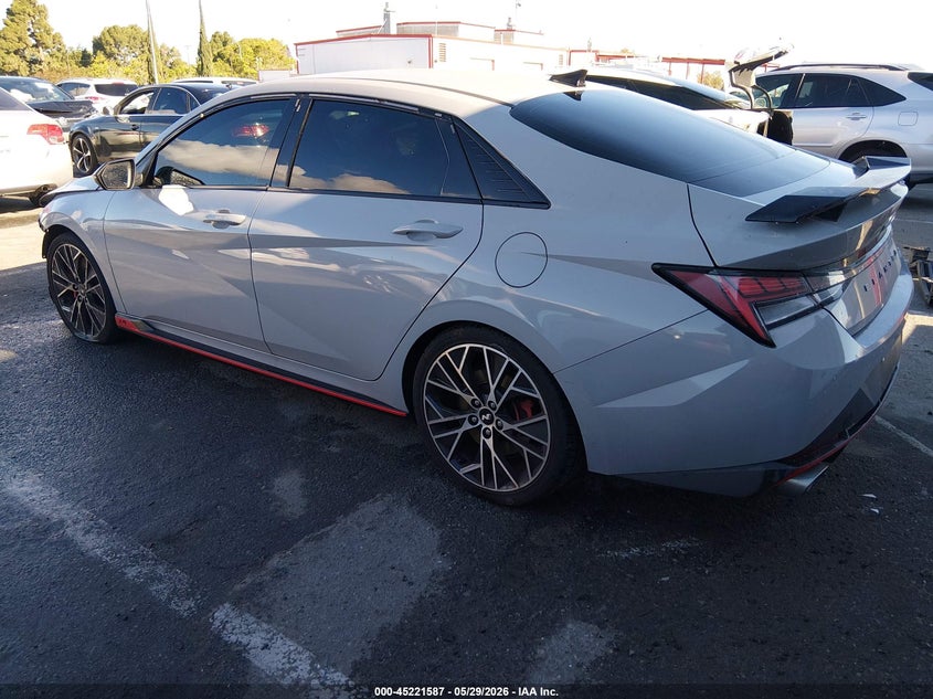 Vin: kmhlw4ak8nu003419, lot: 45719348, hyundai elantra n 20223