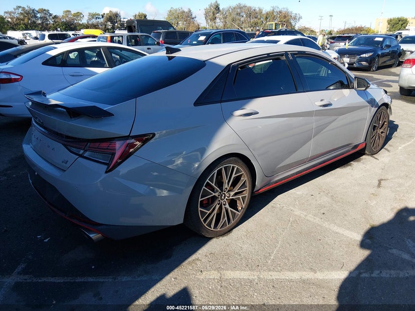 Vin: kmhlw4ak8nu003419, lot: 45719348, hyundai elantra n 20224