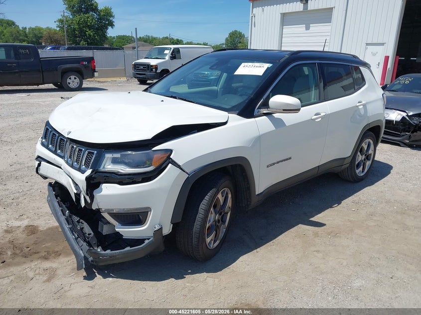 Vin: 3c4njccb5jt405924, lot: 45719366, jeep compass limited fwd 20182