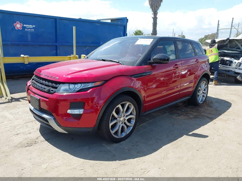 Vin: salvt2bg6eh862031, lot: 45719386, land rover range rover evoque dynamic 20142