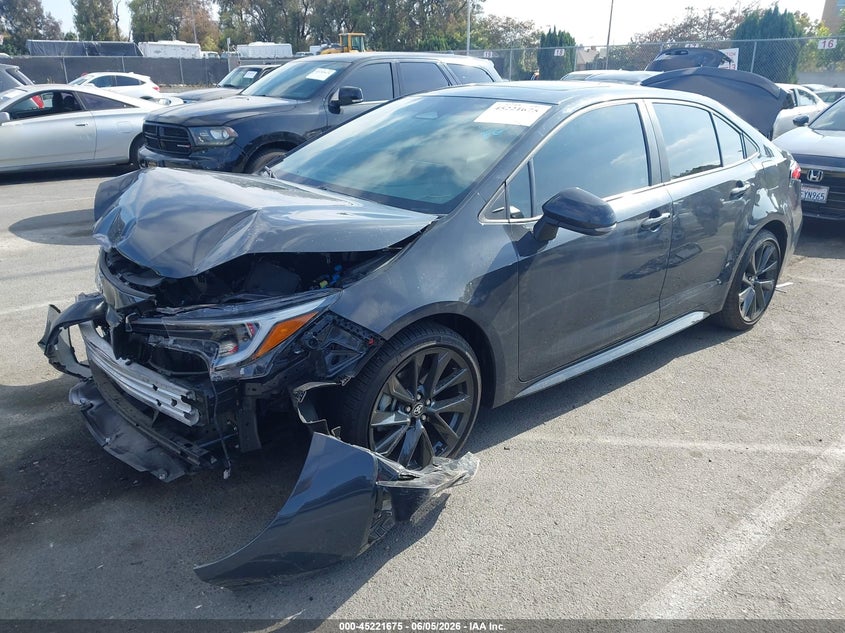 Vin: 5yfp4mce5pp150526, lot: 45719436, toyota corolla se 20232