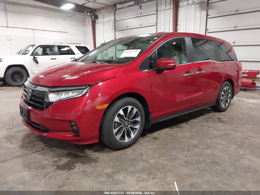 Vin: 5fnrl6h62rb045417, lot: 45719492, honda odyssey ex-l 20242