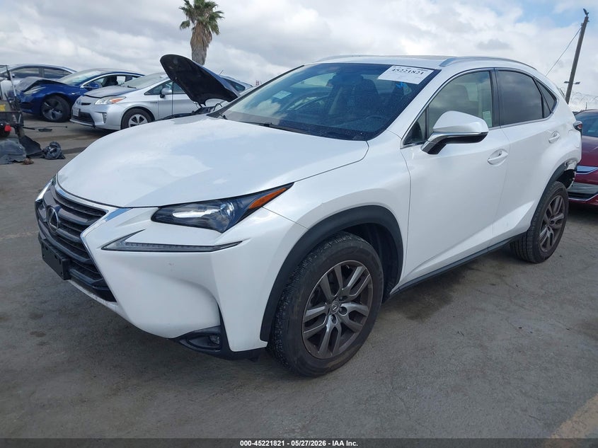 Vin: jtjyarbz0g2048254, lot: 45719582, lexus nx 200t 20162