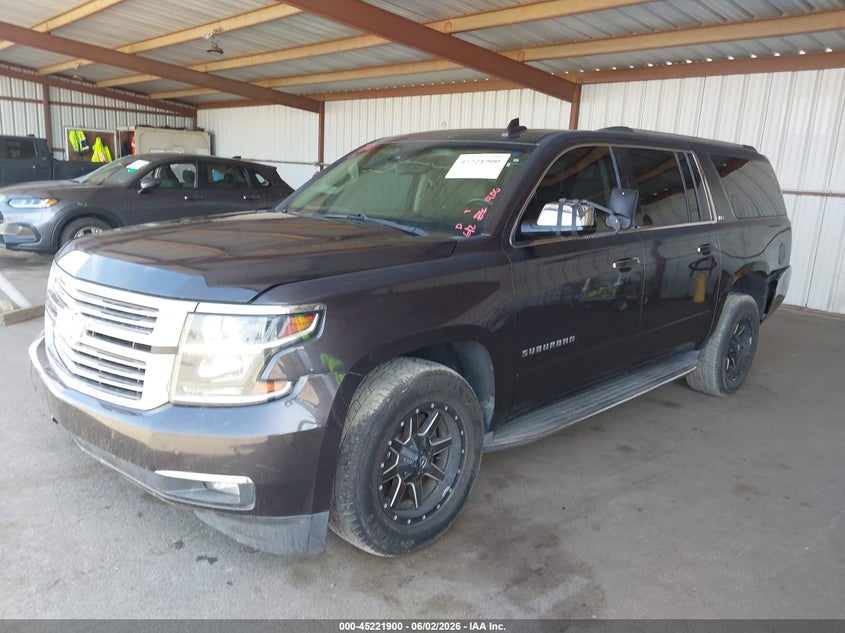 Vin: 1gnsckkc8fr679319, lot: 45719661, chevrolet suburban 1500 ltz 20152