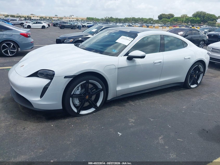 Vin: wp0ab2y16nsa43280, lot: 45719775, porsche taycan 4s 20222