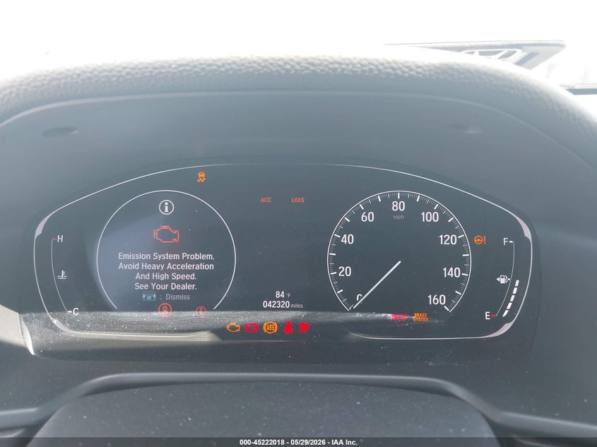 VIN: 1HGCV1F58LA040592 2020 HONDA ACCORD EX-L