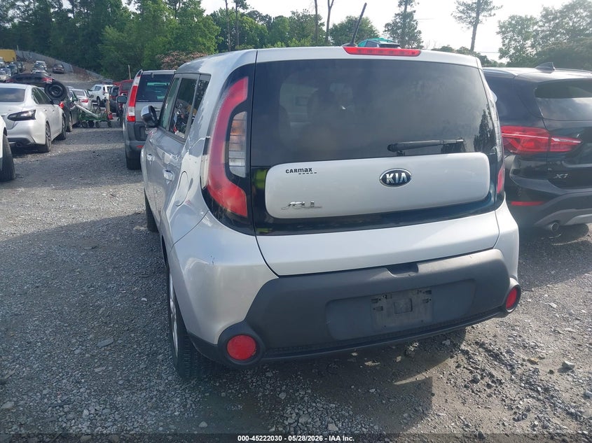 2015 KIA SOUL HATCHBACK 2.0L I-4 DI, DOHC, VVT, 164HP