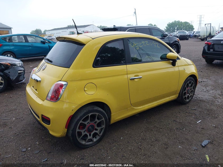 Vin: 3c3cffbr1dt628852, lot: 45719803, fiat 500 sport 20134