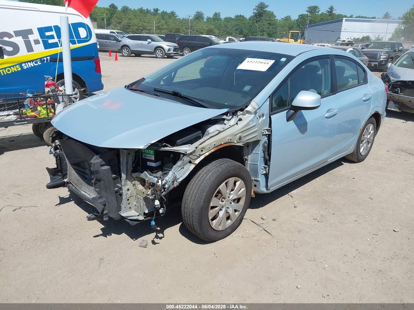 Vin: 2hgfb2f55ch552601, lot: 45719805, honda civic lx 20122