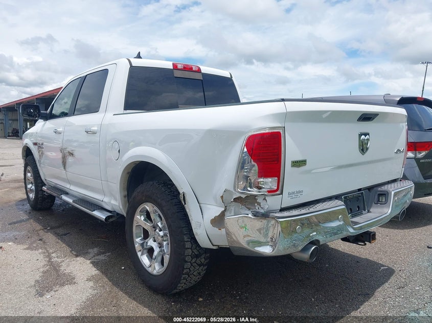 Vin: 1c6rr7nmxhs881508, lot: 45719829, ram 1500 laramie  4x4 5'7 box 20173