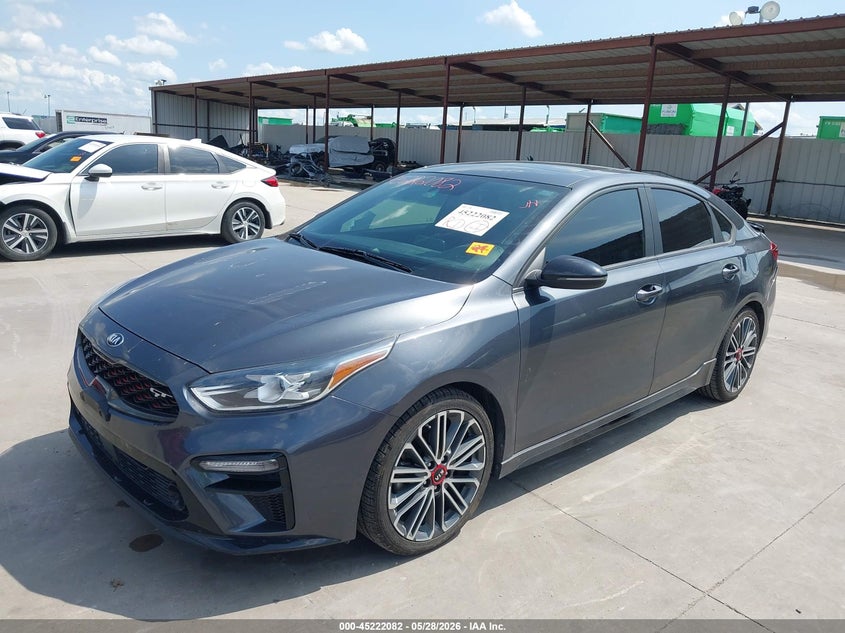 Vin: 3kpf44ac7me376528, lot: 45719843, kia forte gt 20212