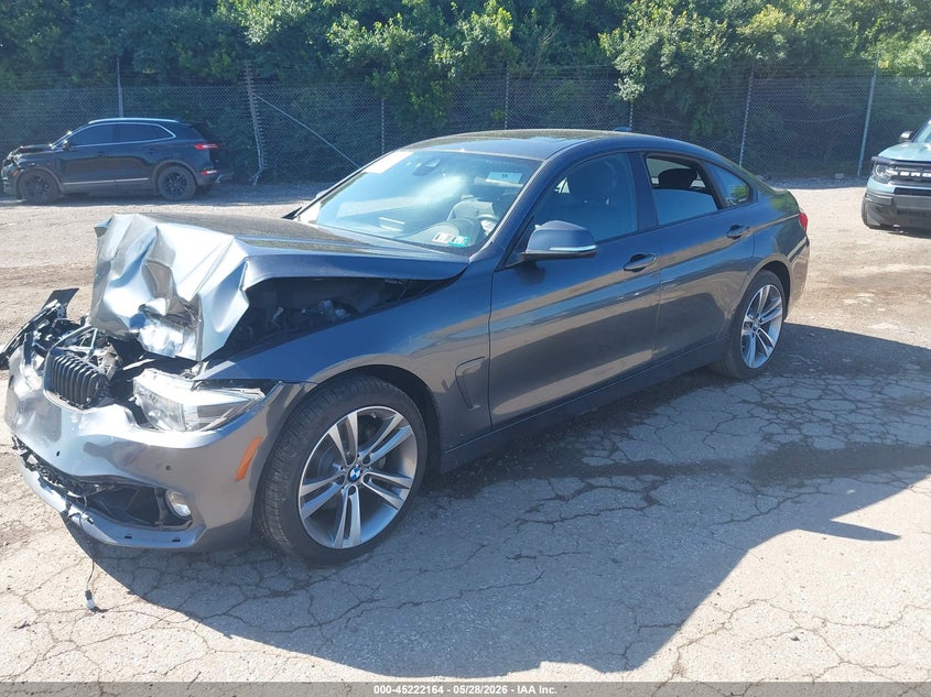 Vin: wba4j3c53jbl03297, lot: 45719925, bmw 430i gran coupe xdrive 20182