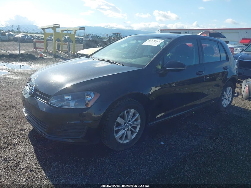 Vin: 3vw217au4gm010082, lot: 45719974, volkswagen golf tsi s 4-door 20162