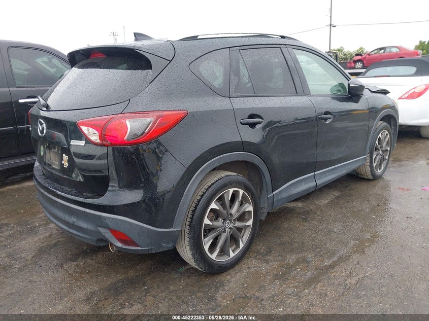Vin: jm3ke2dy9g0651019, lot: 45720114, mazda cx-5 grand touring 20164