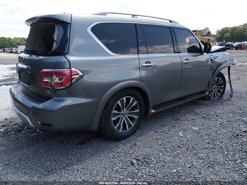 Vin: jn8ay2nd6h9003176, lot: 45720117, nissan armada sl 20174