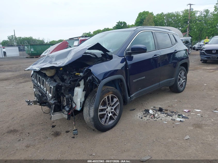 Vin: 3c4njdbb0ht666251, lot: 45720124, jeep new compass latitude 4x4 20172