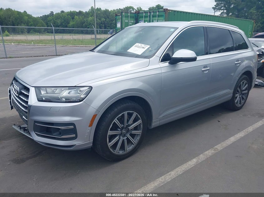 Vin: wa1laaf7xhd006424, lot: 45720142, audi q7 3.0t premium 20172