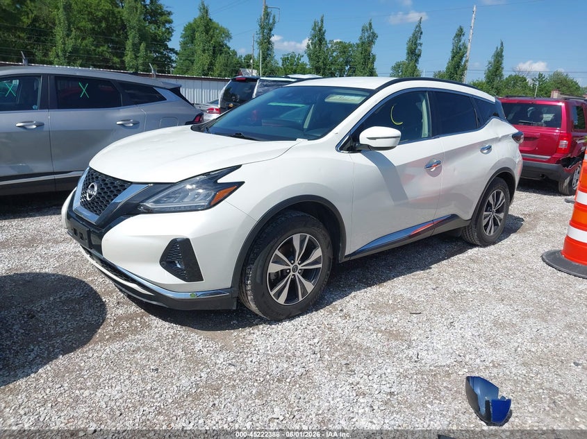 Vin: 5n1az2bj1pc108952, lot: 45720149, nissan murano sv fwd 20232