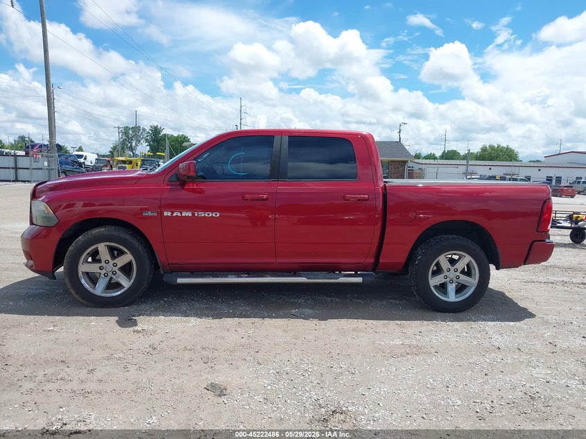 2012 Ram 1500 5.7 Ram Sport red Lot 111045222486 Vin 1C6RD7MT6CS275865
