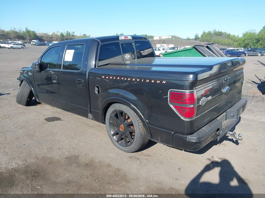Vin: 1ftfw1e65bfa37489, lot: 45720274, ford f-150 harley-davidson 20113