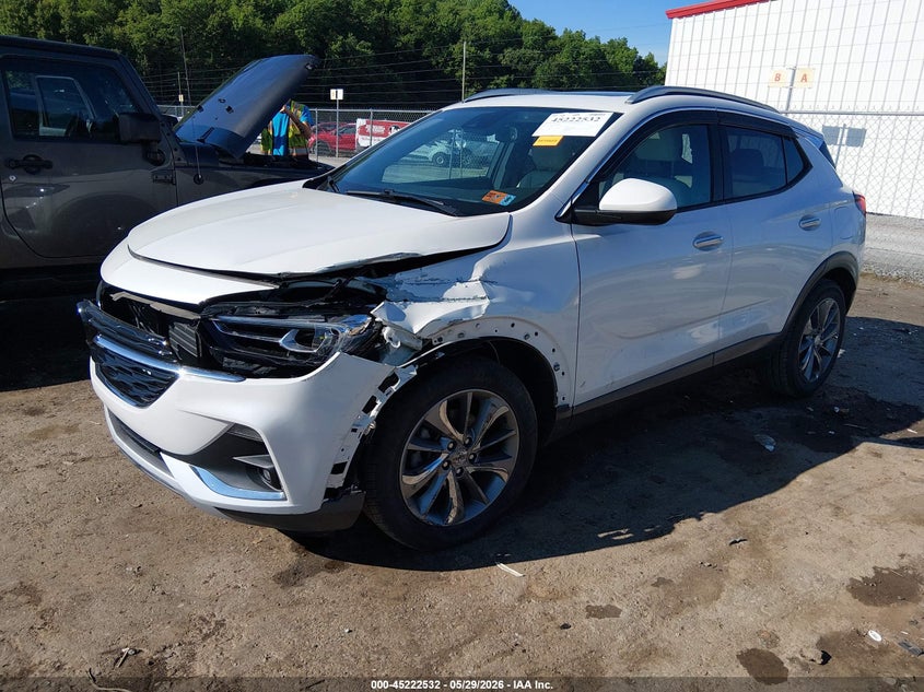 Vin: kl4mmgsl0nb041417, lot: 45720293, buick encore gx awd essence 20222