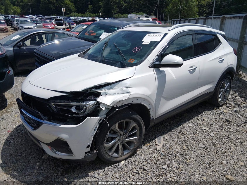 Vin: kl4mmgsl0nb041417, lot: 45720293, buick encore gx awd essence 20222