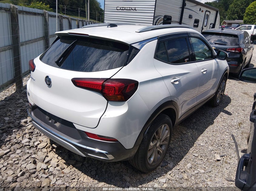 Vin: kl4mmgsl0nb041417, lot: 45720293, buick encore gx awd essence 20224