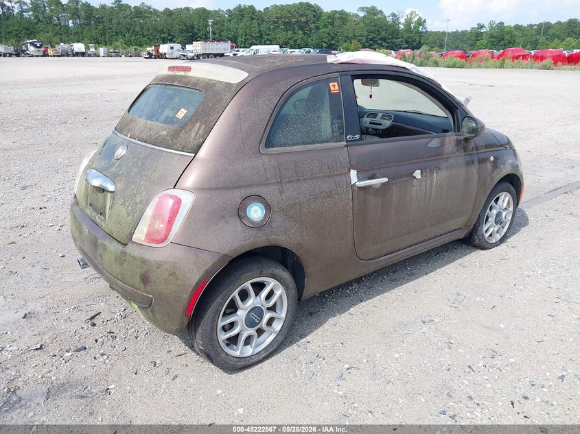 2012 FIAT 500C auction photo 4