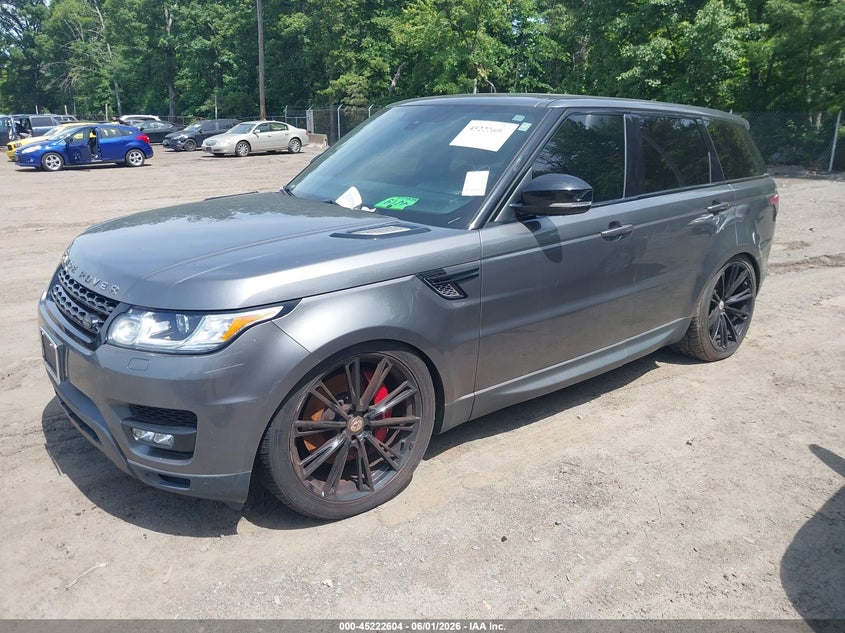 Vin: salwr2tf7ea364681, lot: 45720365, land rover range rover sport 5.0l v8 supercharged 20142